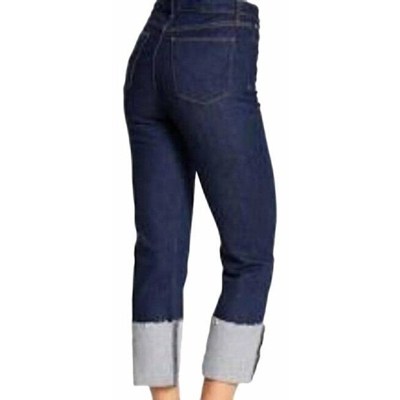 New Womens Designer Hudson Jeans 31 NWT High Rise Zoeey Straight Deep Blue Dark - Picture 1 of 6